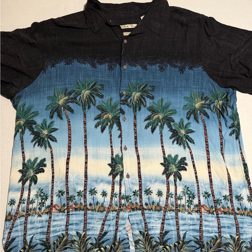 batck bay loose fit 100% rayon button up hawaiian ss shirt,‎ men's 3xb